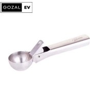 تصویر اسکوپ بستنی ویکتوریا شاسی دار استیل ۳۰۴ 