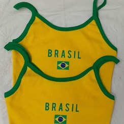 تصویر کراپ زنانه دوبندی برزیلی 