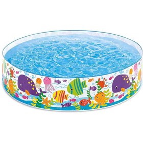 تصویر استخر طلقی بدون نیاز به باد اینتکس مدل INTEX John Adams 6 Ft Ocean Play Snapset Pool 