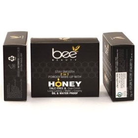 تصویر پنکک فشرده دو کاره بی بیوتی شماره مدیوم 2 حاوی عسل Bee beauty compact medium 2