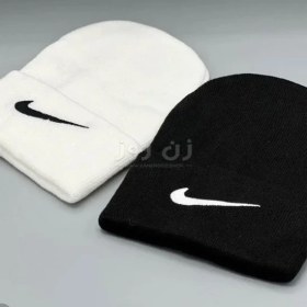 تصویر کلاه تک بافت اسپرت گلدوزی شده نایک - مشکی Nike embroidered sports hat black