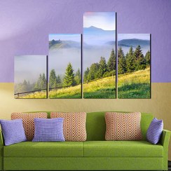 تصویر تابلو منظره طبیعت پازلی کد TA0812 