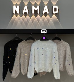 تصویر ژاکت بافت موهر پولکی مدل 1380/3094212 