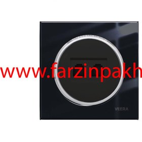 تصویر شاسی راه پله ویرا مدل آلفا اسپرت مشکی با زه استیل Veera Switch And Sockets Sport Alpha Black Steel