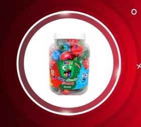 تصویر پاستیل ژله سه بعدی رنگ آمیزی ام بی دی mbd gummy 