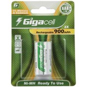 تصویر باتری دوتایی نیم قلمی شارژی Gigacell AAA 900mAh ا Gigacell AAA 900mAh Battery Gigacell AAA 900mAh Battery