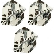 تصویر فلایت دارت آمازون 01 بسته سه عددی | سفید/مشکی 