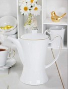 تصویر قوری بلند خط طلا لورین 