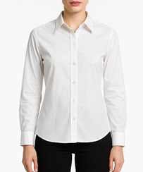 تصویر شومیز نخی آستین بلند زنانه بهبود مدل 701667 