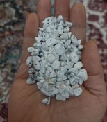 تصویر مهره سنگ هولیت چیپسی اصل معدنی سوراخ دار 