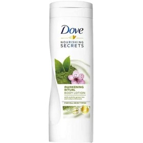 تصویر لوسیون بدن داو 400 میل با رایحه چای سبز ماچا و شکوفه ساکورا – Dove Body lotion Awakening ritual 