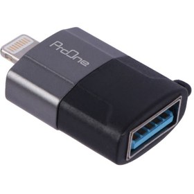 تصویر مبدل لایتنینگ به USB پرووان مدل PCO15 ProOne PCO15 Lightning To USB-A OTG Adapter