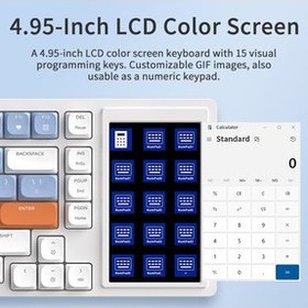 تصویر کیبورد بی سیم آجز مدل AKP815 