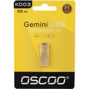 تصویر فلش مموری اوسکو مدل K003 ظرفیت 32 گیگابایت با رابط USB 3.0 oscoo