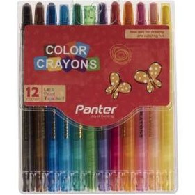 تصویر مداد شمعي 12 رنگ پنتر مدل Color ا Panter Color 12 Color Crayon Panter Color 12 Color Crayon