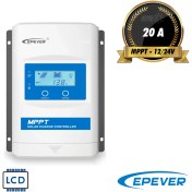 تصویر شارژکنترلر خورشیدی 20 آمپر 12/24 ولت MPPT برند EPEVER مدل XTRA2206N-XDS1 20A 12/24V MPPT Charge Controller EPEVER XTRA2206N-XDS1