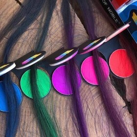 تصویر گچ مو رنگ فانتزی - آبی Hair color