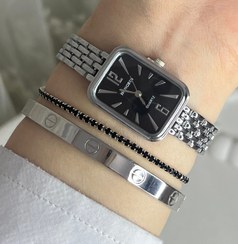 تصویر هانگری مستطیلی - سیلور صفحه مشکی 