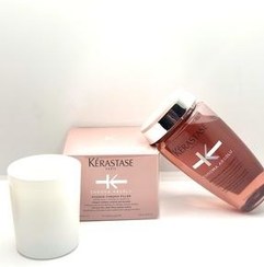 تصویر Kerastase Chroma Absolu Bain Riche رنگ شامپو تغذیه کننده مو و دوتایی ماسک هدیه شمع 