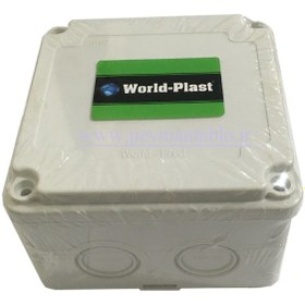 تصویر جعبه تقسیم برق (درب پیچ خور) پلاستیکی World-Plast 11*11*7 