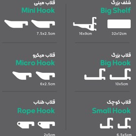 تصویر پکیج پگبورد ملونیک مشکی عمودی 55x80 (پگ بورد) (شلف دیواری) 