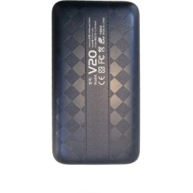 تصویر پاوربانک اککیو مدل V20 ظرفیت 20000 میلی آمپر ساعت akekio power bank V20 model 20000mAh