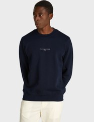 تصویر سویشرت یقه گرد لوگو برند Tommy Hilfiger Logo Crew Neck Sweatshirt