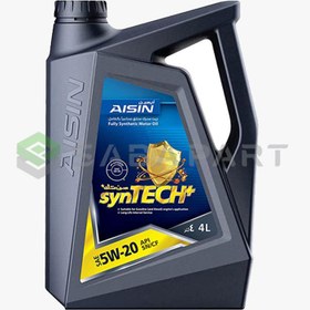 تصویر روغن موتور آیسین 5W-20 مدل SynTECH اصلی ساخت کره چهار لیتری AISIN Engine Oil 5W20 SN PLUS SynTECH 4 lit