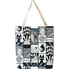 تصویر ساک خرید طرح توروتو کلاژ 