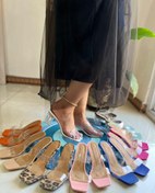 تصویر صندل مجلسی زنانه پلنگی پاشنه ۶ 