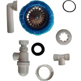 تصویر سینک ظرفشویی گرانیتی لوتوس توکار تک لگن سایز ۵۰ در ۴۵ طوسی 