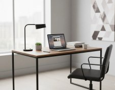 تصویر میز کار و مطالعه کارسازه مدل ۲۰۱ با طراحی مدرن و صنعتی 