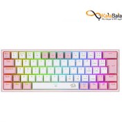 تصویر کیبورد مکانیکال گیمینگ ردراگون مدل K617 FIZZ White-Pink Mechanical Gaming Keyboard REDRAGON K617 FIZZ White-Pink RGB