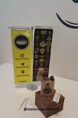 تصویر زیر سیگاری چوبی طرح نیسان پاترول 