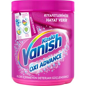 تصویر پودر لکه‌ بر لباس ونیش مدل Oxi Advance مخصوص لباس‌ های رنگی Vanish Multipower Toz Renkliler Deterjan Guclendirici 400g