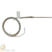 تصویر سنسور دما ترموکوپل K دو سیم فنر دار شیلد دار Thermocouple K 2-Wire Temperature Sensor