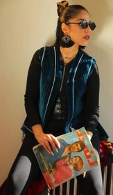 تصویر جلیقه دورو دستدوز 