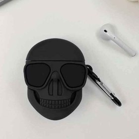 تصویر گارد و کاور ایرپاد طرح اسکلت قرمز فانتزی 014 014 fancy red skeleton Airpod guard and cover