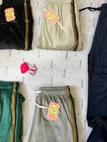 تصویر شلوار دامنی مخمل بغل خط تو خز سایز ۱ 