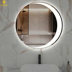 تصویر آینه دکوراتیو بک لایت طرح ماه ۶۵ سانت (لمسی و ضدبخار) مدل ۲۰۲۱ 