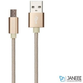 تصویر کابل شارژ و انتقال داده میکرو یو اس بی پرووان ProOne Mental Micro USB Cable 1m 