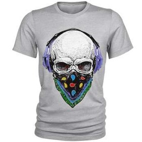 تصویر تی شرت مردانه مدل Skull کد A109 