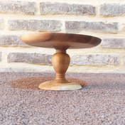 تصویر شیرینی خوری چوب گردو مدل اطلس سایز متوسط 