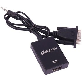 تصویر تبدیل VGA به HDMI ایلون ELEVEN صدا دار مدل CV1000 ELEVEN CV1000 VGA to HDMI Converter