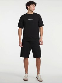 تصویر شورت و شلوارک اورجینال گس Guess Men's GJ Reg Embro Shorts - Black 