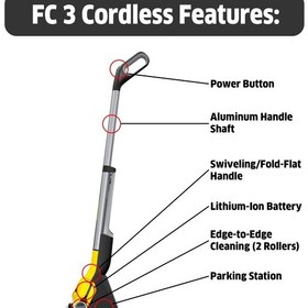 تصویر زمین شوی کارچر آلمان مدل FC3 cordless 