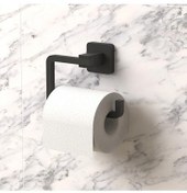 تصویر جا مایع دستشویی دارنده کاغذ توالت آلومینیومی مشکی مات انگلیش هوم 