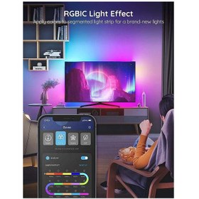 تصویر ریسه هوشمند گووی 2 متری Govee TV LED Backlight RGBIC 2m Govee TV LED Backlight RGBIC