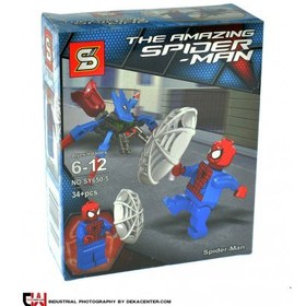 تصویر بازی ساختنی طرح لگو مدل مرد عنکبوتی 