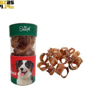 تصویر تشویقی خرخره گوساله، مخصوص سگ، ۲۰ عددی، برند سویل پت Sevilpet, Cattle trachea snack, 20 pcs